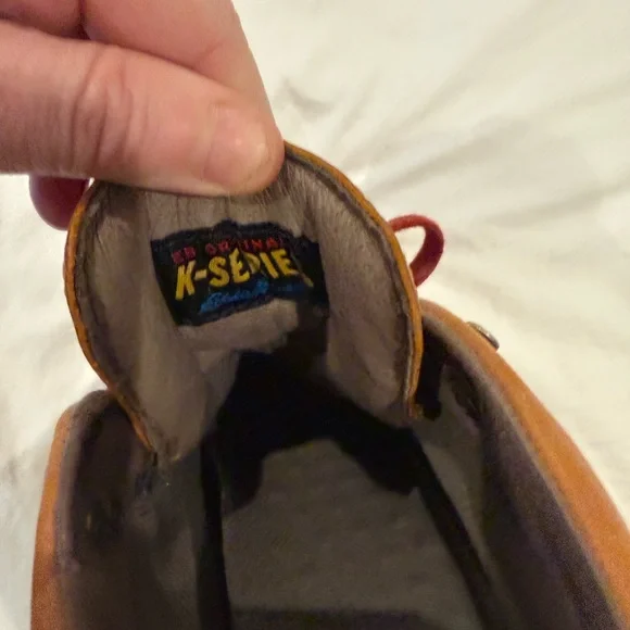 Eddie Bauer Woman Brown Leather Hiking Boots - Picture 7 of 8